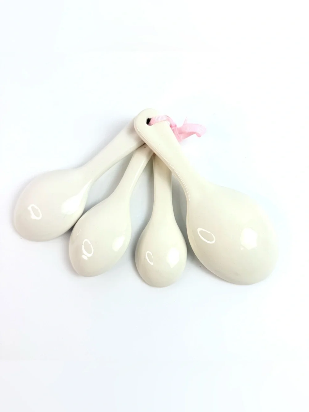 Springtime Flowers Hand Painted Ceramic Measuring Spoons
